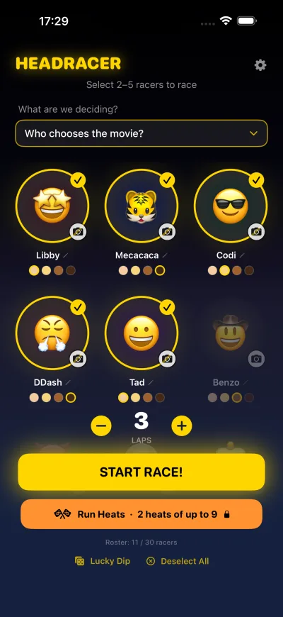 Head Race iOS app