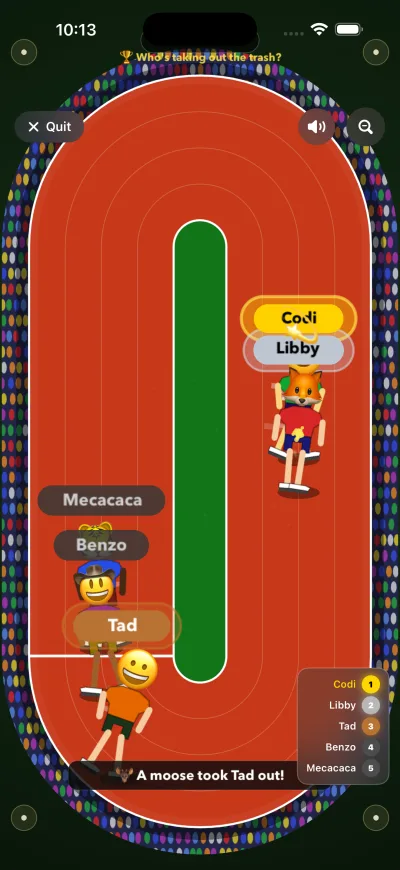 HeadRacer live race with chaos mode